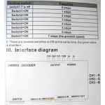 Controlador Decodficador DMX 512 3 canales DC12-24v 4A por canal